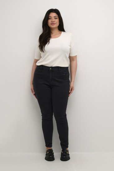 Kaffe Curve Laurina Blugi Denim negru spălat - Blugi & Pantaloni pentru Femei Mărimi Mari – Plus Size - 