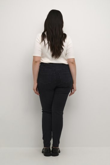 Kaffe Curve Laurina Blugi Denim negru spălat - Blugi & Pantaloni pentru Femei Mărimi Mari – Plus Size - 