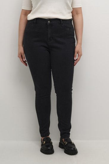 Kaffe Curve Laurina Blugi Denim negru spălat - Blugi & Pantaloni pentru Femei Mărimi Mari – Plus Size - 