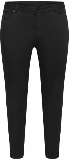 Kaffe Curve Dina Blugi slim de lungime cropped Negru - Blugi & Pantaloni pentru Femei Mărimi Mari – Plus Size - 