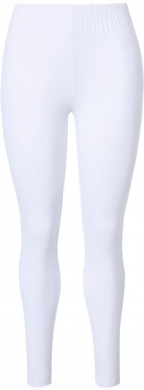 Ulla Popken Basic Stretch Knit Ankle Length Leggings Snow White - Blugi & Pantaloni pentru Femei Mărimi Mari – Plus Size - 