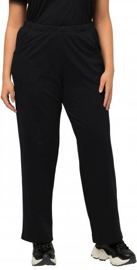 Ulla Popken Pull On Knit Straight Leg Pocket Pants Black - ÎMBRĂCĂMINTE FEMEI 40-66 - 