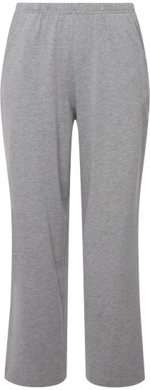 Ulla Popken Pull On Knit Straight Leg Pocket Pants Light Grey Melange - Blugi & Pantaloni pentru Femei Mărimi Mari – Plus Size - 