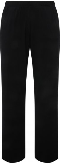 Ulla Popken Bootcut Elastic Waist Cotton French Terry Sport Pants Black - Blugi & Pantaloni pentru Femei Mărimi Mari – Plus Size - 