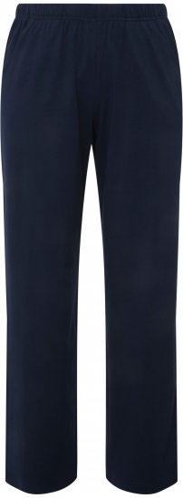 Ulla Popken Bootcut Elastic Waist Cotton French Terry Sport Pants Night Blue - Blugi & Pantaloni pentru Femei Mărimi Mari – Plus Size - 