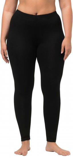 Ulla Popken Viscose Spandex Leggings Black - Blugi & Pantaloni pentru Femei Mărimi Mari – Plus Size - 