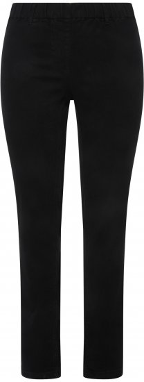 Ulla Popken Denim Look All Elastic Pocket Sienna Jeggings Black - Blugi & Pantaloni pentru Femei Mărimi Mari – Plus Size - 
