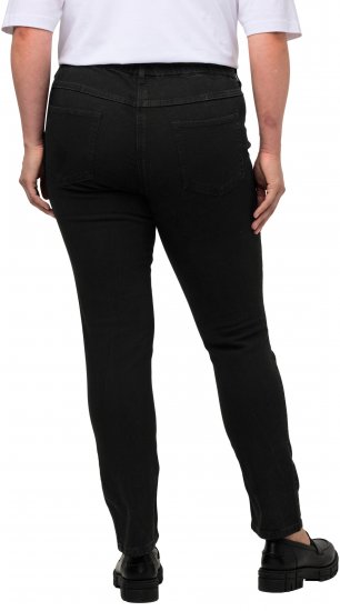 Ulla Popken Denim Look All Elastic Pocket Sienna Jeggings Black - Blugi & Pantaloni pentru Femei Mărimi Mari – Plus Size - 