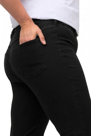 Ulla Popken Denim Look All Elastic Pocket Sienna Jeggings Black - Ulla Popken - Ulla Popken Îmbrăcăminte Plus-Size
