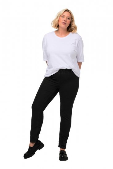 Ulla Popken Denim Look All Elastic Pocket Sienna Jeggings Black - Ulla Popken - Ulla Popken Îmbrăcăminte Plus-Size