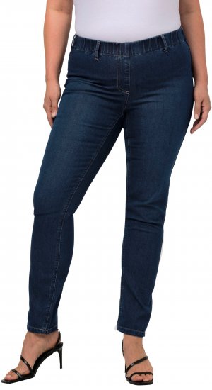 Ulla Popken Denim Look All Elastic Pocket Sienna Jeggings Blue Denim - Blugi & Pantaloni pentru Femei Mărimi Mari – Plus Size - 