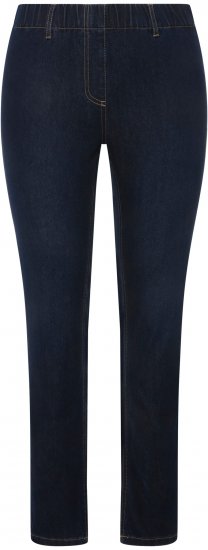 Ulla Popken Denim Look All Elastic Pocket Sienna Jeggings Dark Blue Denim - Blugi & Pantaloni pentru Femei Mărimi Mari – Plus Size - 