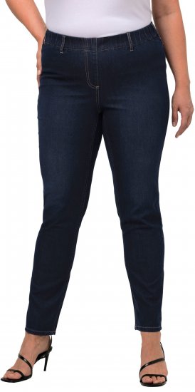 Ulla Popken Denim Look All Elastic Pocket Sienna Jeggings Dark Blue Denim - Blugi & Pantaloni pentru Femei Mărimi Mari – Plus Size - 