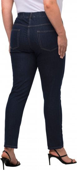 Ulla Popken Denim Look All Elastic Pocket Sienna Jeggings Dark Blue Denim - Blugi & Pantaloni pentru Femei Mărimi Mari – Plus Size - 