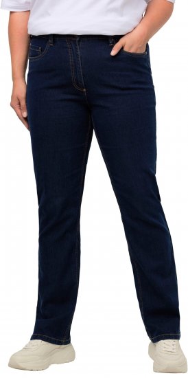 Ulla Popken Regular Fit Mandy Stretch Jeans Blue Denim - Blugi & Pantaloni pentru Femei Mărimi Mari – Plus Size - 