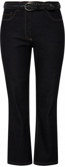 Ulla Popken Regular Fit Mandy Stretch Jeans Dark Blue Denim - Blugi & Pantaloni pentru Femei Mărimi Mari – Plus Size - 