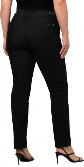 Ulla Popken Sammy Fit Slim Leg Stretch Jeans Black - Blugi & Pantaloni pentru Femei Mărimi Mari – Plus Size - 