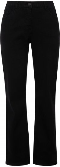 Ulla Popken Straight Leg Mandy Fit Stretch Jeans Black - Blugi & Pantaloni pentru Femei Mărimi Mari – Plus Size - 