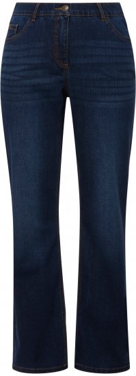Ulla Popken Straight Leg Mandy Fit Stretch Jeans Blue Denim - Blugi & Pantaloni pentru Femei Mărimi Mari – Plus Size - 