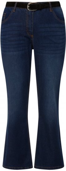 Ulla Popken Straight Leg Mandy Fit Stretch Jeans Blue Denim - Blugi & Pantaloni pentru Femei Mărimi Mari – Plus Size - 