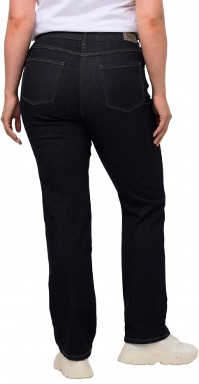 Ulla Popken Straight Leg Mandy Fit Stretch Jeans Dark Blue Denim - Blugi & Pantaloni pentru Femei Mărimi Mari – Plus Size - 