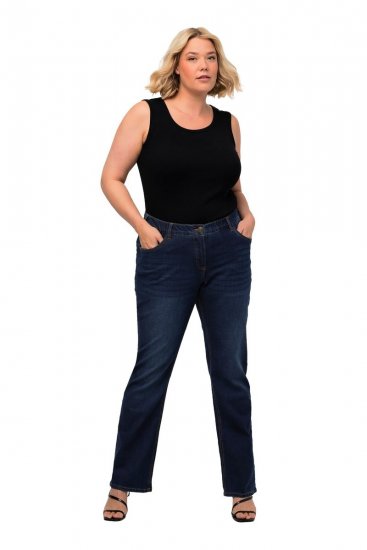 Ulla Popken Marie Fit Bootcut Stretch Jeans Blue Denim - Ulla Popken - Ulla Popken Îmbrăcăminte Plus-Size
