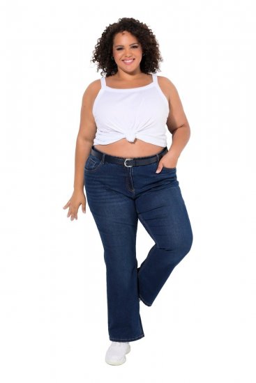 Ulla Popken Marie Fit Bootcut Stretch Jeans Blue Denim - Ulla Popken - Ulla Popken Îmbrăcăminte Plus-Size
