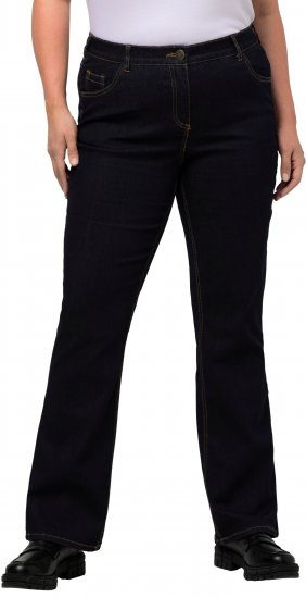 Ulla Popken Marie Fit Bootcut Stretch Jeans Dark Blue Denim - Blugi & Pantaloni pentru Femei Mărimi Mari – Plus Size - 