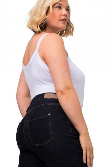 Ulla Popken Marie Fit Bootcut Stretch Jeans Dark Blue Denim - Ulla Popken - Ulla Popken Îmbrăcăminte Plus-Size