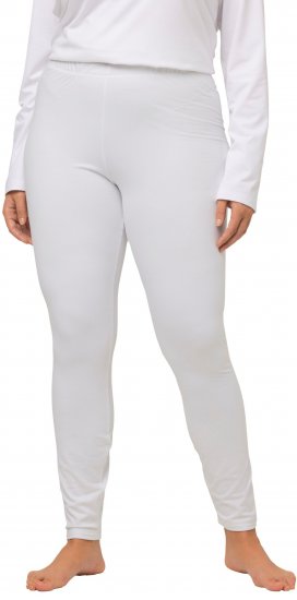 Ulla Popken Quick Dry Moisture Wicking Stretch Ski Leggings Snow White - Blugi & Pantaloni pentru Femei Mărimi Mari – Plus Size - 