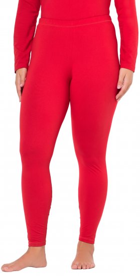 Ulla Popken Quick Dry Moisture Wicking Stretch Ski Leggings Salsa Red - Blugi & Pantaloni pentru Femei Mărimi Mari – Plus Size - 