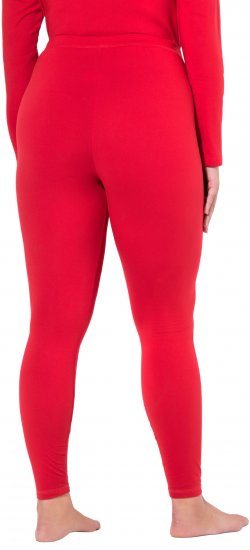 Ulla Popken Quick Dry Moisture Wicking Stretch Ski Leggings Salsa Red - Blugi & Pantaloni pentru Femei Mărimi Mari – Plus Size - 
