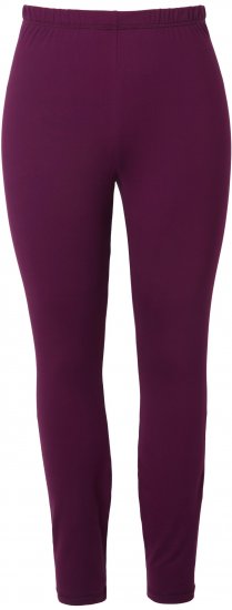Ulla Popken Quick Dry Moisture Wicking Stretch Ski Leggings Grape Red - Blugi & Pantaloni pentru Femei Mărimi Mari – Plus Size - 