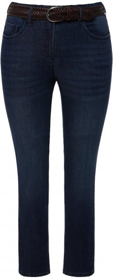 Ulla Popken Stretch Sarah Fit Skinny Jeans Blue Denim - Blugi & Pantaloni pentru Femei Mărimi Mari – Plus Size - 