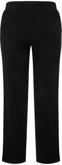 Ulla Popken Side Stripe Adjustable Drawstring Waist Joggers Black - Blugi & Pantaloni pentru Femei Mărimi Mari – Plus Size - 