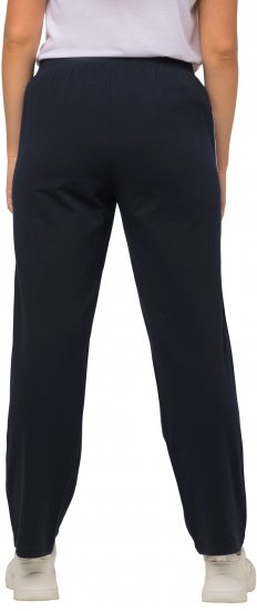 Ulla Popken Side Stripe Adjustable Drawstring Waist Joggers Navy - Blugi & Pantaloni pentru Femei Mărimi Mari – Plus Size - 