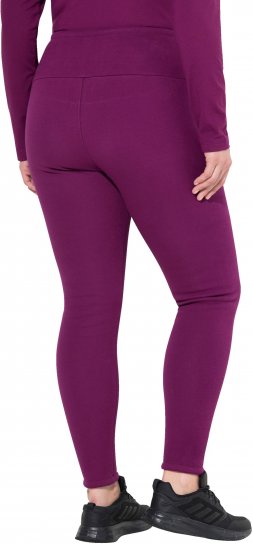 Ulla Popken Faux Fur Lined Stretch Leggings Pink Berry - Blugi & Pantaloni pentru Femei Mărimi Mari – Plus Size - 