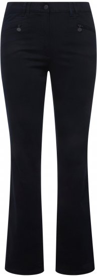 Ulla Popken Basic Mony Tapered Leg Stretch Pants Navy - Blugi & Pantaloni pentru Femei Mărimi Mari – Plus Size - 