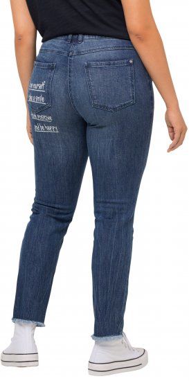 Ulla Popken Positive Thoughts Slim Leg Sarah Fit Stretch Jeans Blue Denim - ÎMBRĂCĂMINTE FEMEI 40-66 - 