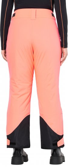 Ulla Popken HYPRAR Triple Function Ski Pants Neon Pink - Blugi & Pantaloni pentru Femei Mărimi Mari – Plus Size - 