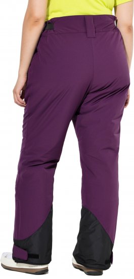 Ulla Popken HYPRAR Triple Function Ski Pants Grape Red - Blugi & Pantaloni pentru Femei Mărimi Mari – Plus Size - 