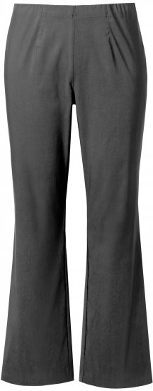 Ulla Popken Bengaline Elastic Waist Thermal Pants Graphite Grey - Blugi & Pantaloni pentru Femei Mărimi Mari – Plus Size - 
