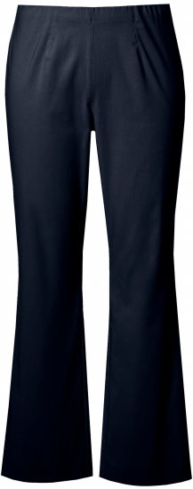 Ulla Popken Bengaline Elastic Waist Thermal Pants Navy - Blugi & Pantaloni pentru Femei Mărimi Mari – Plus Size - 