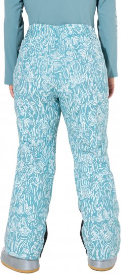 Ulla Popken Floral Print Ski Pants Ice Green - Blugi & Pantaloni pentru Femei Mărimi Mari – Plus Size - 