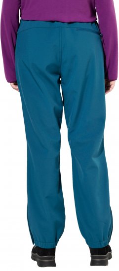 Ulla Popken Softshell Triple Function Fleece Lined Pants Dark Petrol Sapphire Blue - Ulla Popken - 