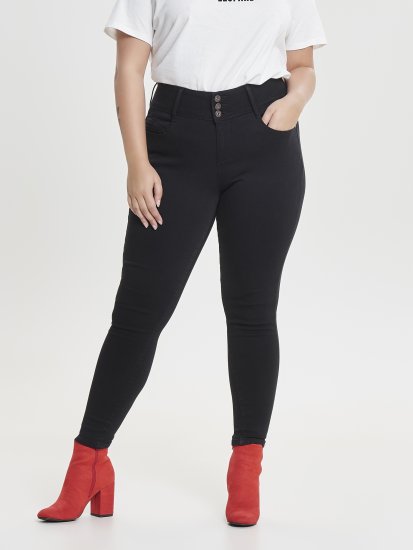 Only Carmakoma Anna Life Skinny Jeans Black - Blugi - 