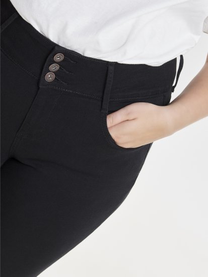 Only Carmakoma Anna Life Skinny Jeans Black - Blugi - 