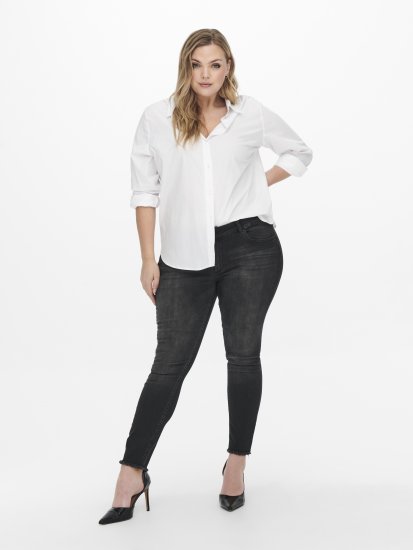 Only Carmakoma Willy Skinny Fit Jeans Black - Blugi - 