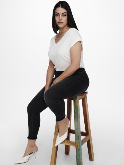 Only Carmakoma Willy Skinny Fit Jeans Black - Blugi - 