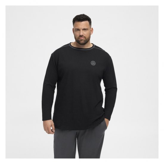 North Latitude Py Jersey O-Neck Long Sleeve Black - Tricouri mânecă lungă - Tricouri mânecă lungă mărimi mari